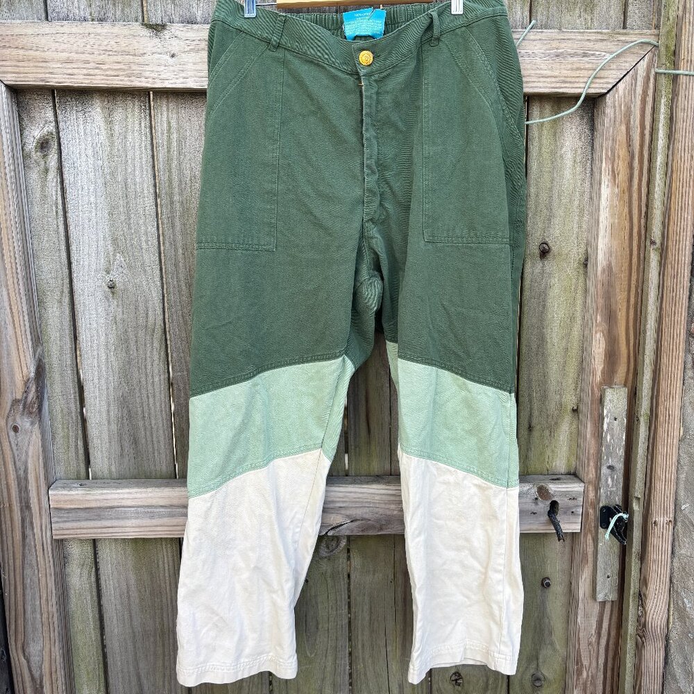 Big Bud Press Work Pants Color Block Green Power Pant